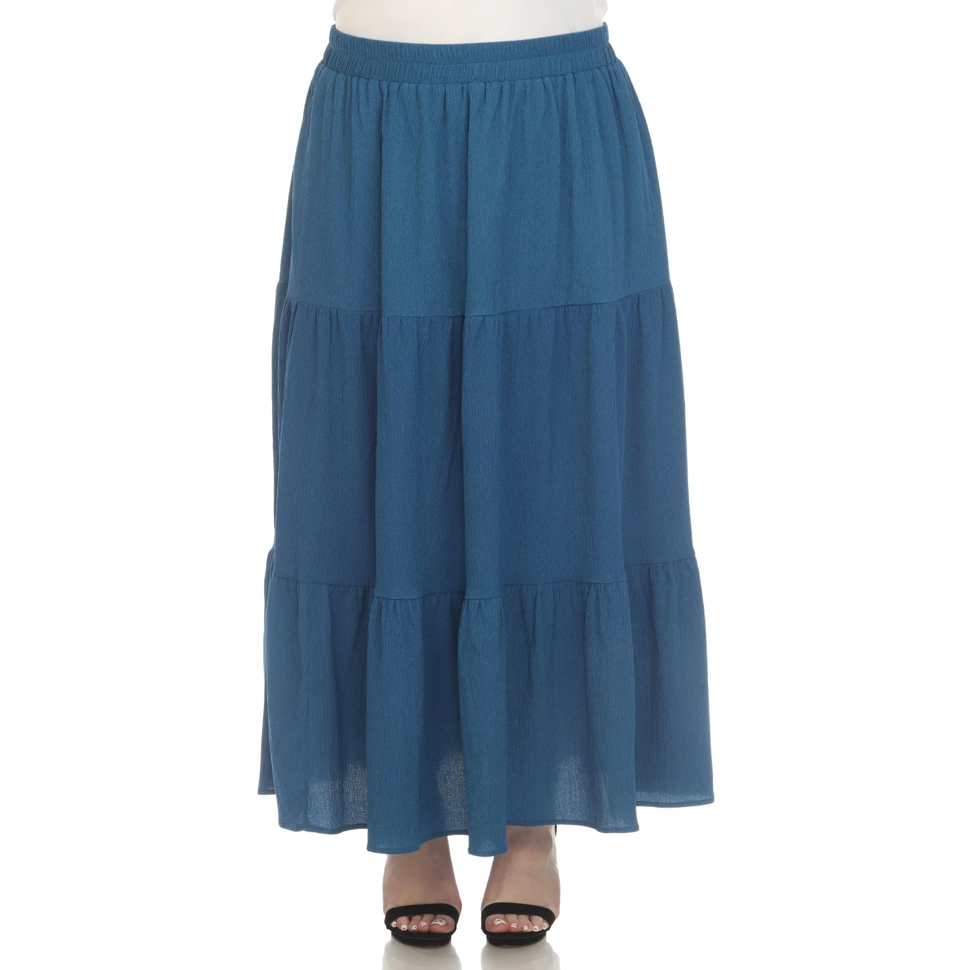 Pleated Tiered Maxi Skirt - Plus sold by Dress Barn product image thumbnail 5