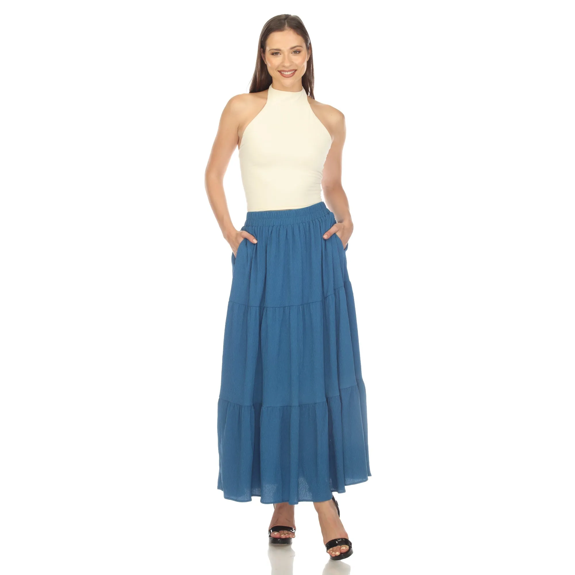 Pleated Tiered Maxi Skirt sold by Dress Barn product image thumbnail 5