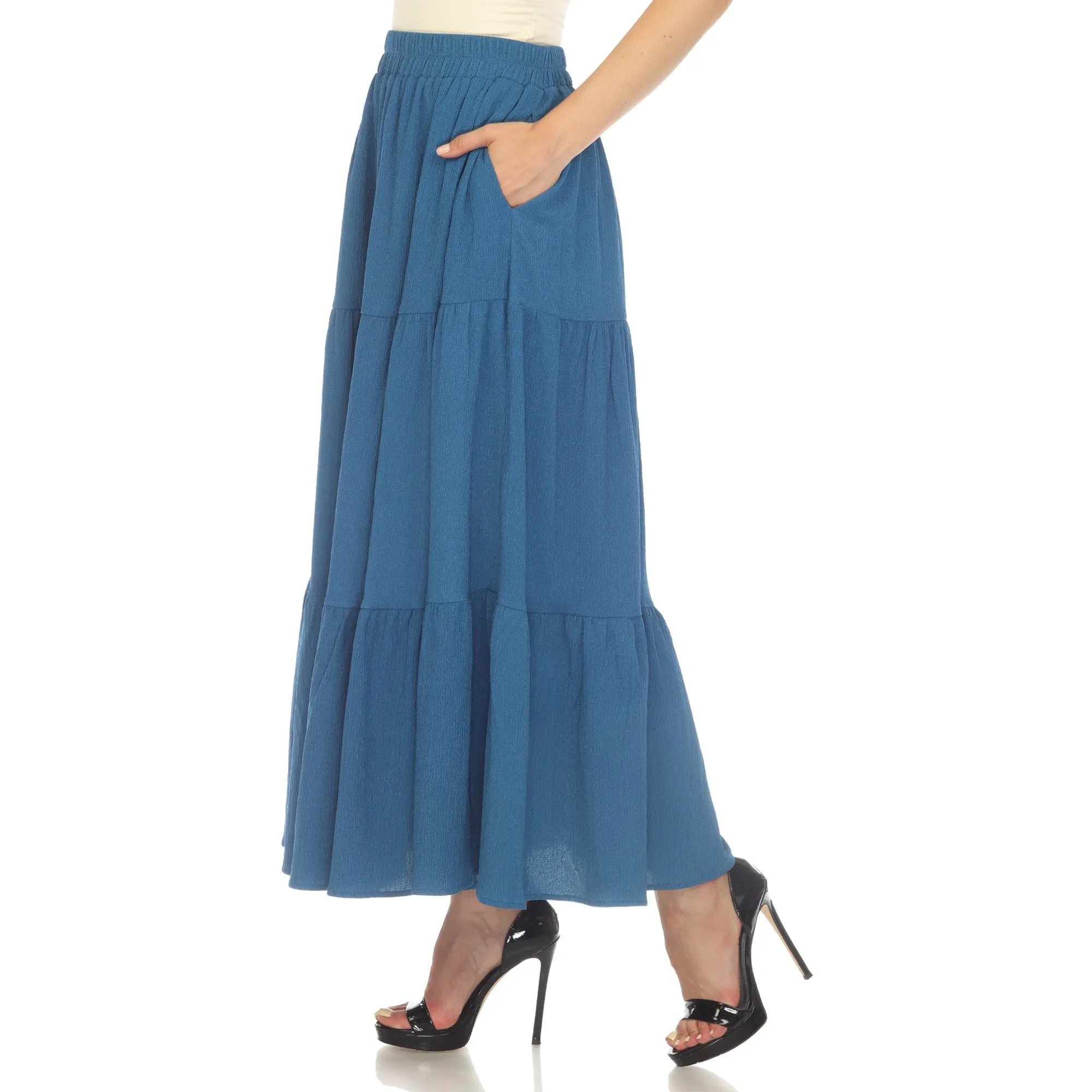 Pleated Tiered Maxi Skirt sold by Dress Barn product image thumbnail 2