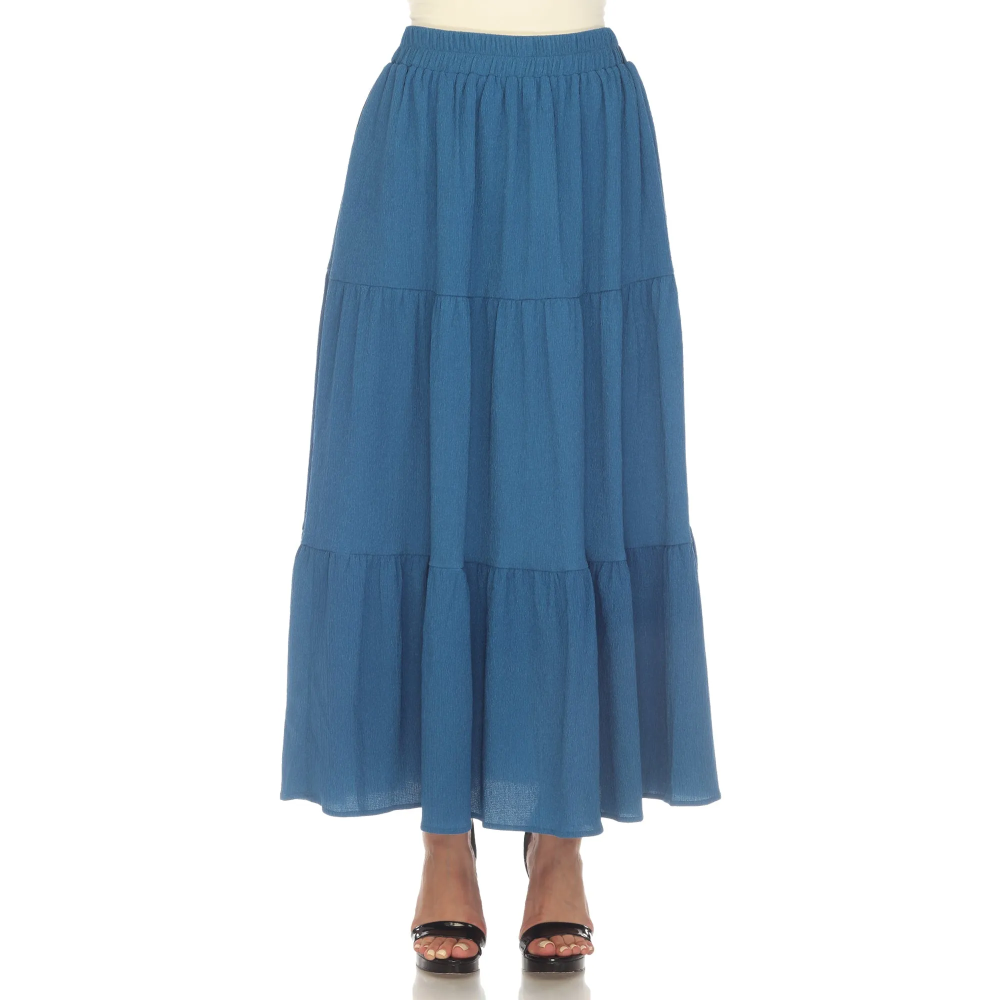 Pleated Tiered Maxi Skirt sold by Dress Barn