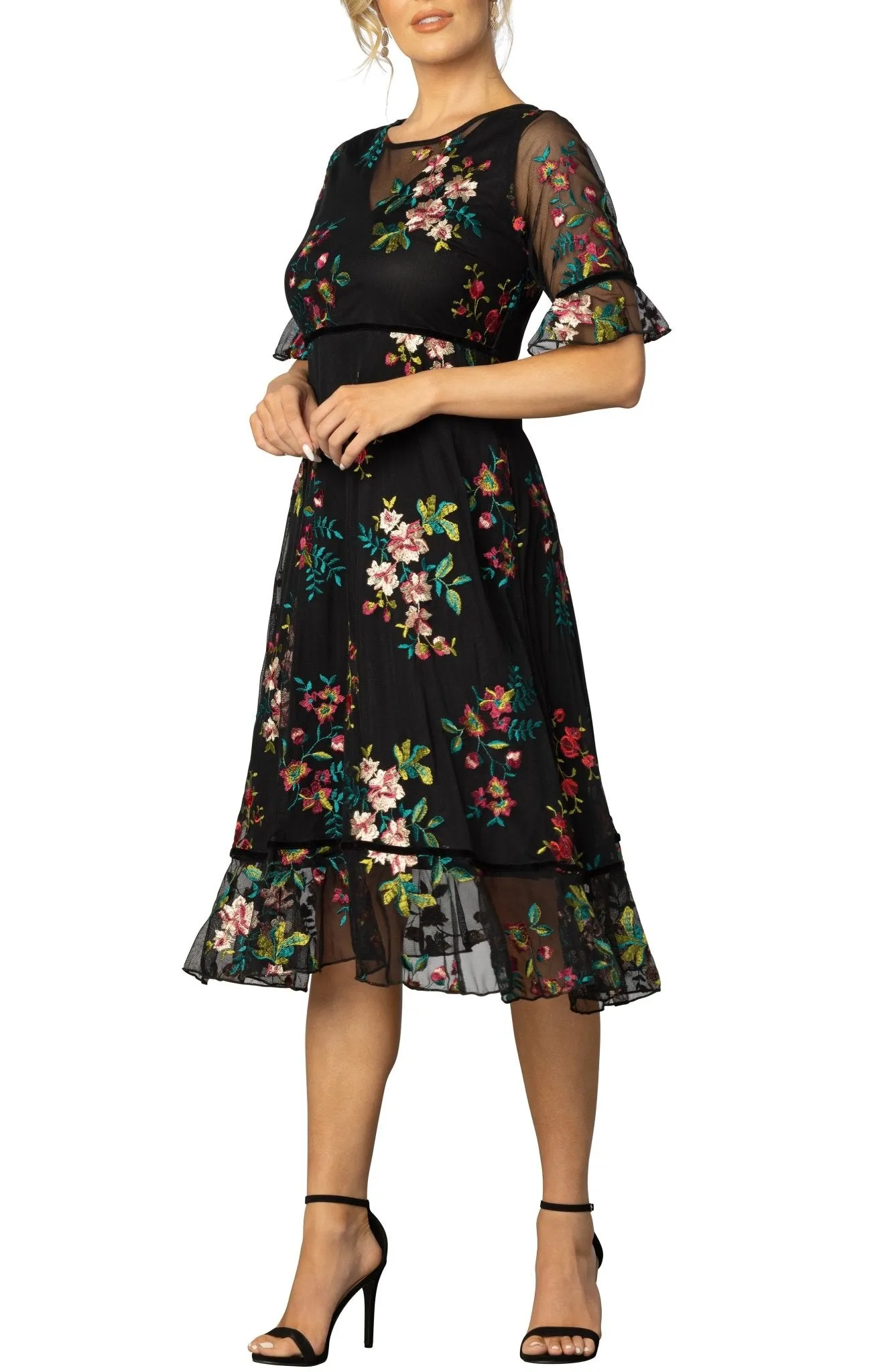 Wildflower Embroidered Dress sold by Dress Barn product image thumbnail 4