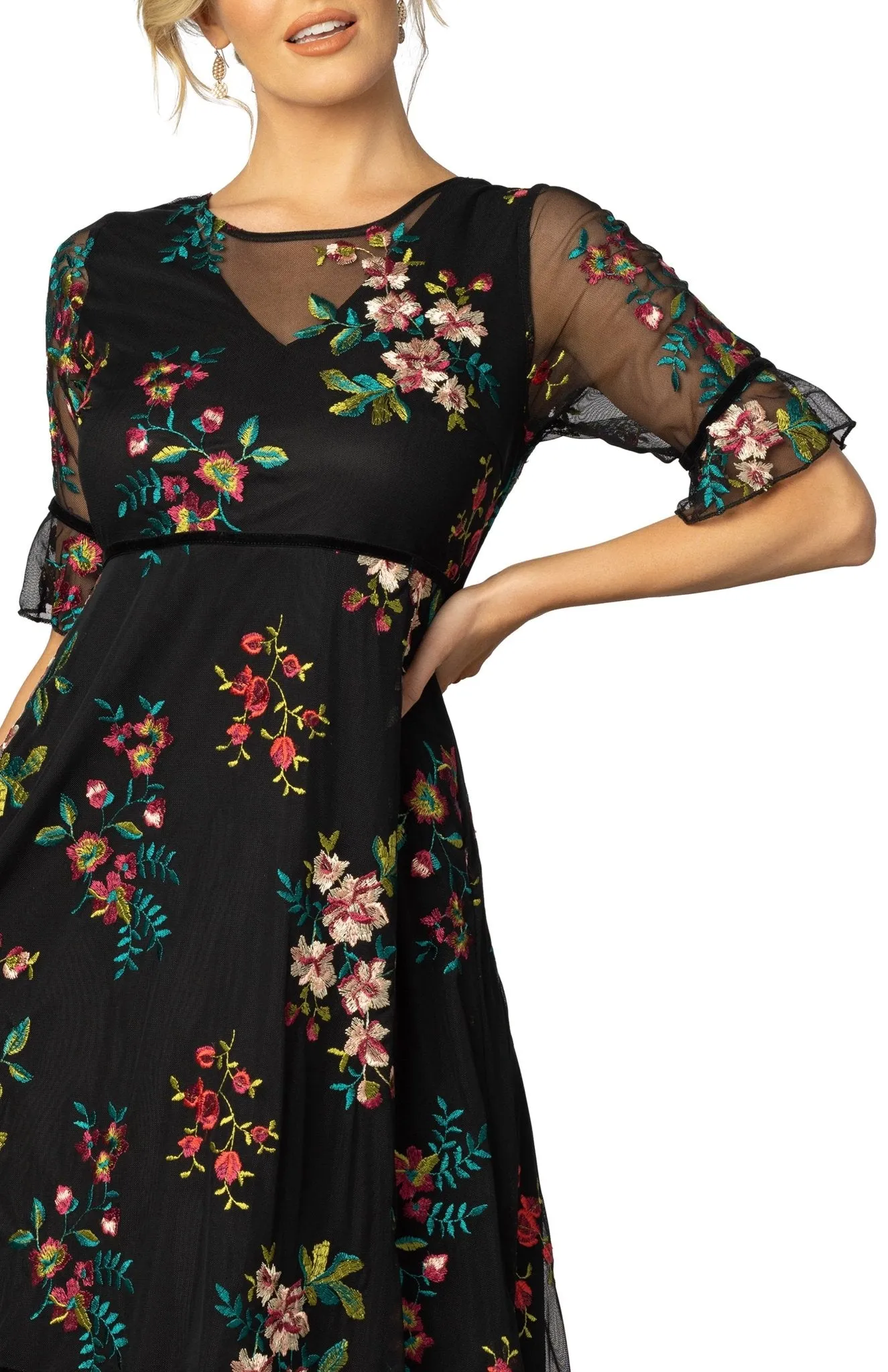 Wildflower Embroidered Dress sold by Dress Barn product image thumbnail 3