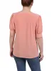 Canyon Sunset Short Sleeve Balloon Sleeve Top With Hardware sold by Dress Barn