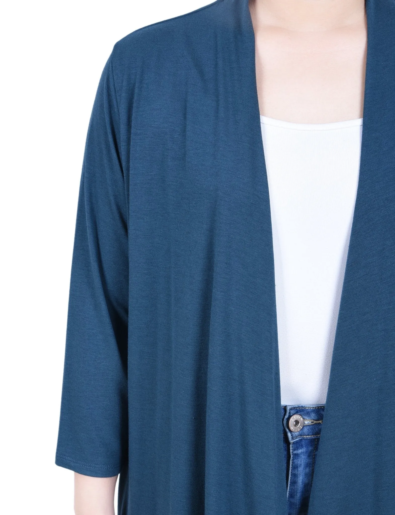 Reflecting Pond 3/4 Sleeve Solid Cardigan sold by Dress Barn product image thumbnail 3