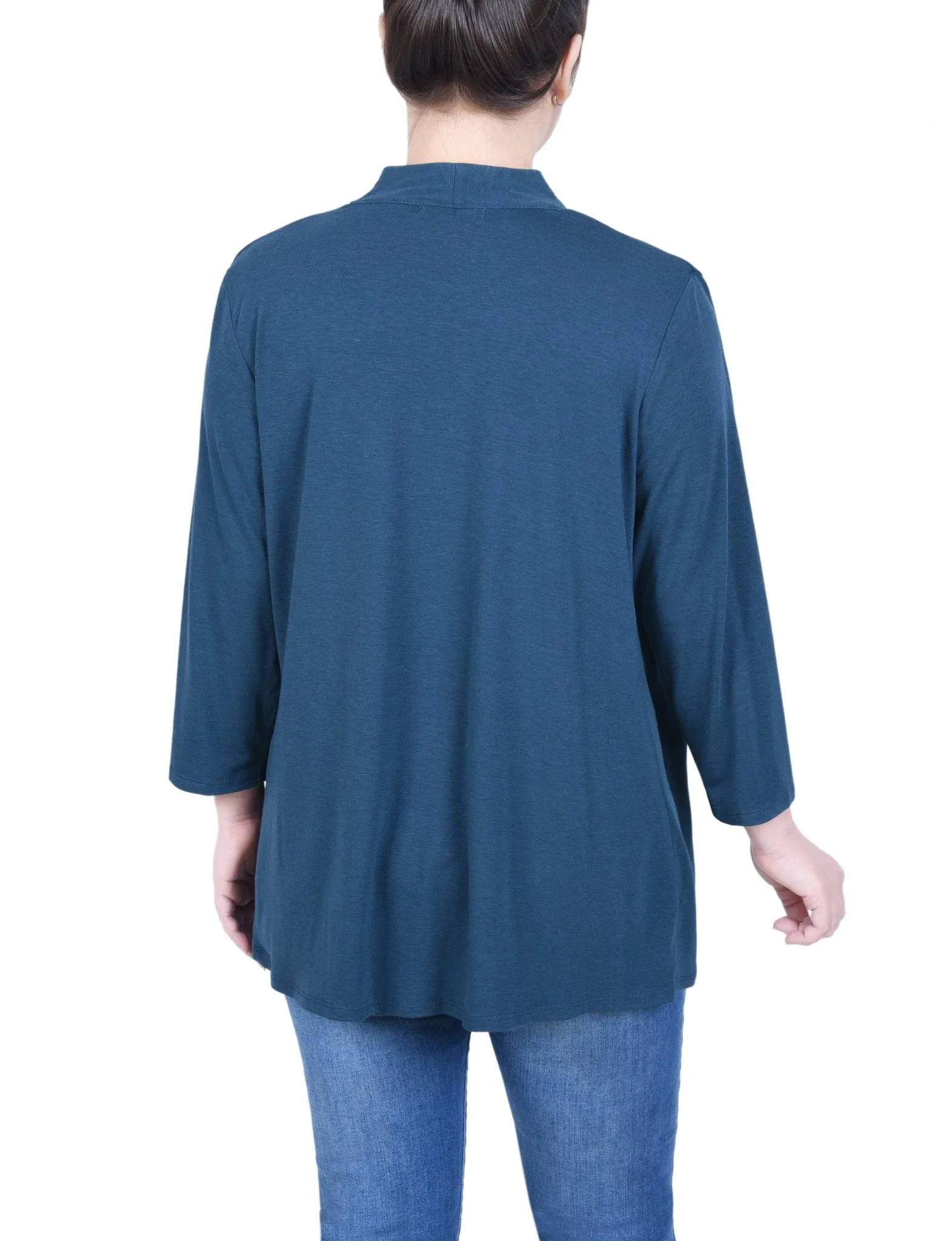 Reflecting Pond 3/4 Sleeve Solid Cardigan sold by Dress Barn product image thumbnail 4