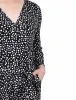 Black Spotted 3/4 Sleeve Belted Jumpsuit sold by Dress Barn