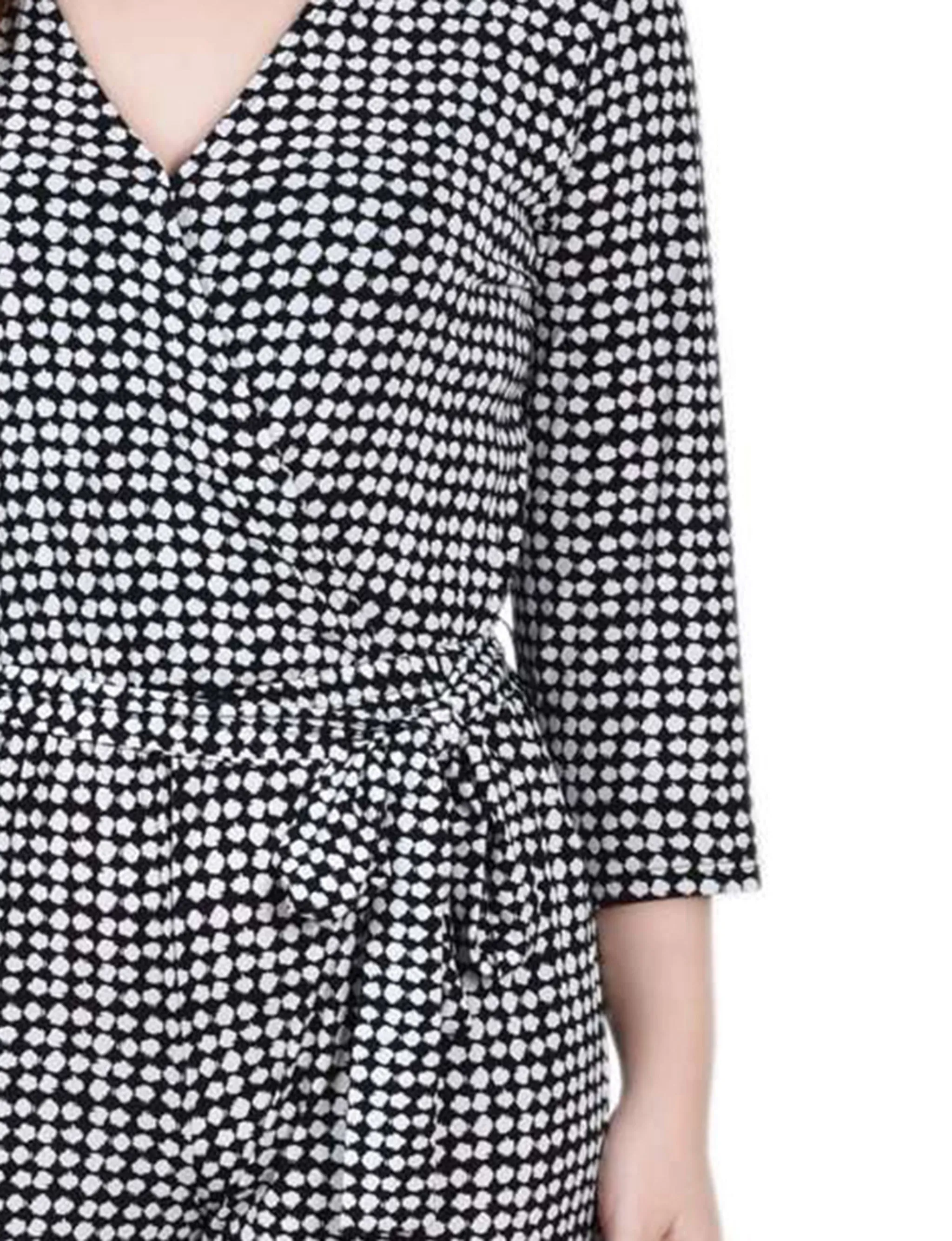 Polka Dot 3/4 Sleeve Belted Jumpsuit sold by Dress Barn product image thumbnail 3