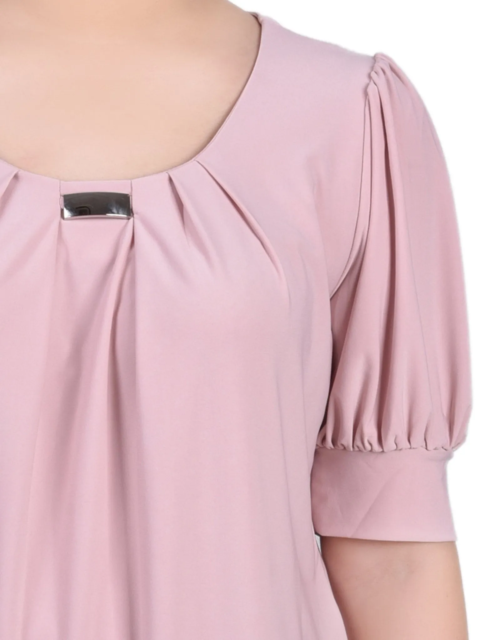 Mellow Rose Short Sleeve Balloon Sleeve Top With Hardware - Petite sold by Dress Barn product image thumbnail 3