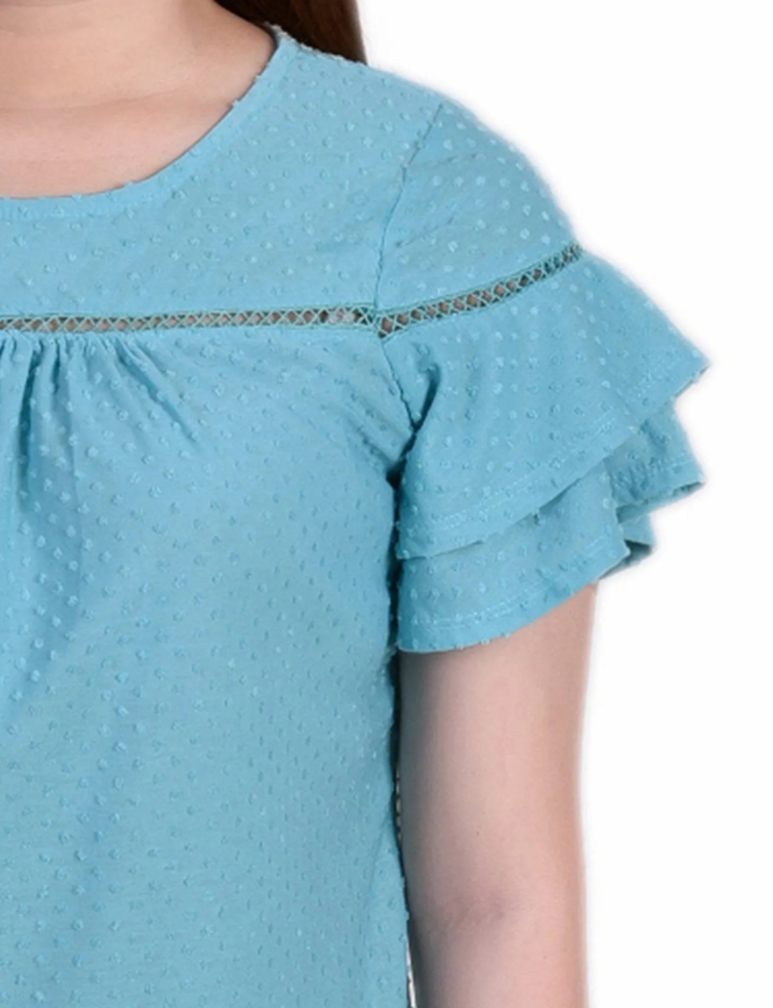 Capri 3/4 Sleeve Blouse With Necklace - Petite sold by Dress Barn product image thumbnail 3