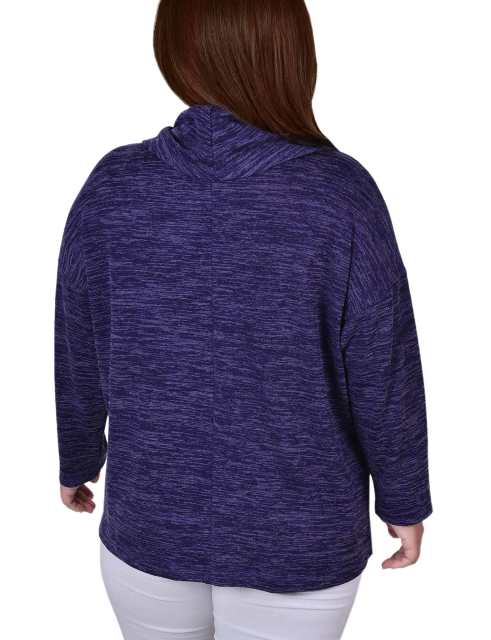 Eggplant 3/4 Sleeve Blouse With Necklace - Petite sold by Dress Barn product image thumbnail 4