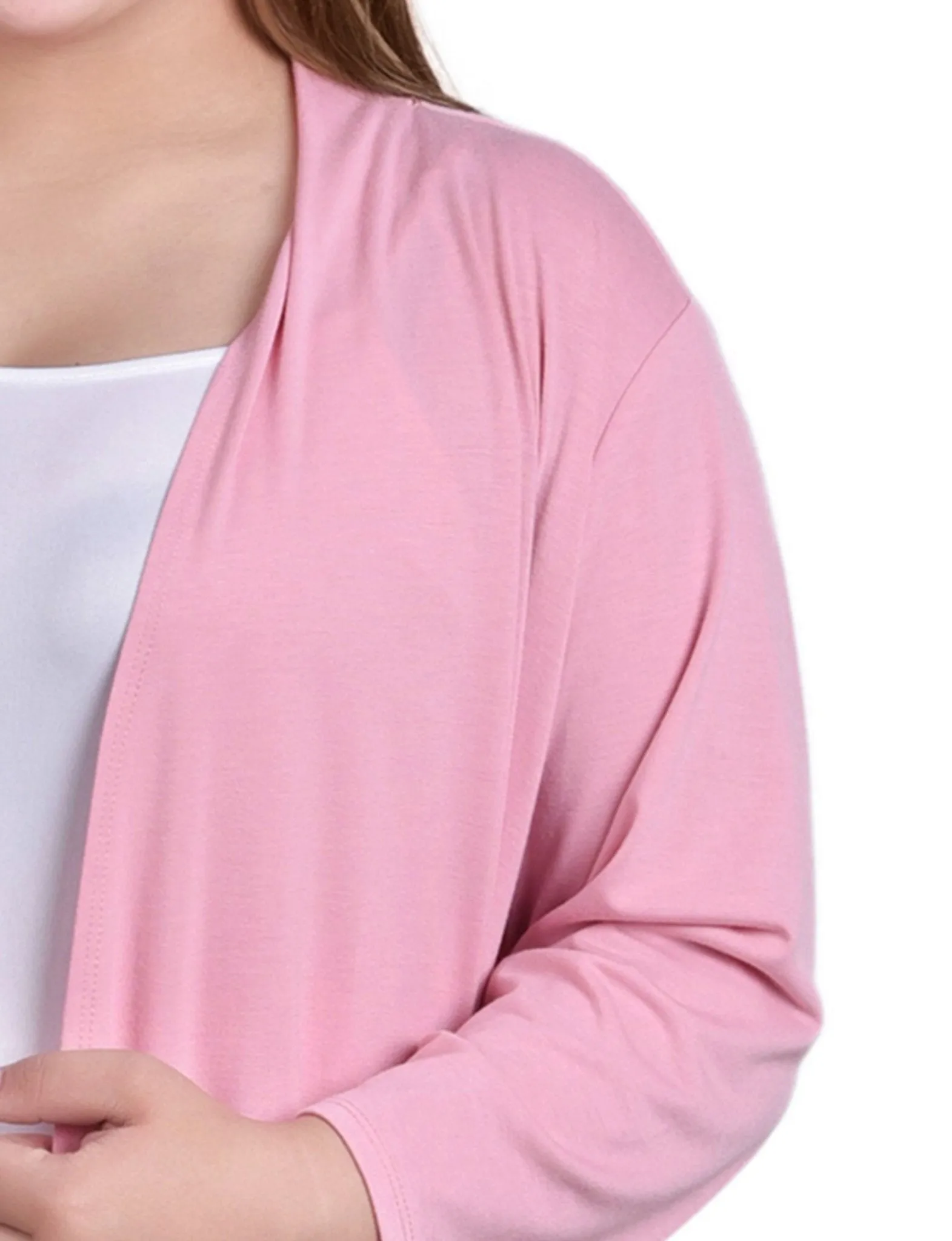 Bridal Rose 3/4 Sleeve Solid Cardigan - Plus sold by Dress Barn product image thumbnail 3