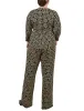 Gold Chain Link 3/4 Sleeve Belted Jumpsuit - Plus sold by Dress Barn