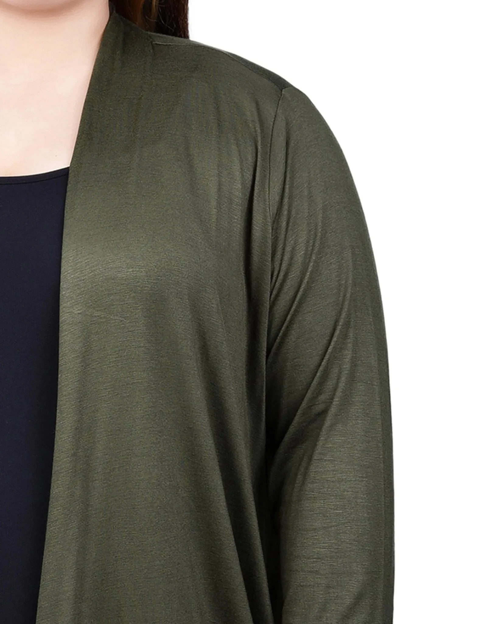 Duffel Bag Solid 3/4 Sleeve Cardigan - Plus sold by Dress Barn product image thumbnail 3