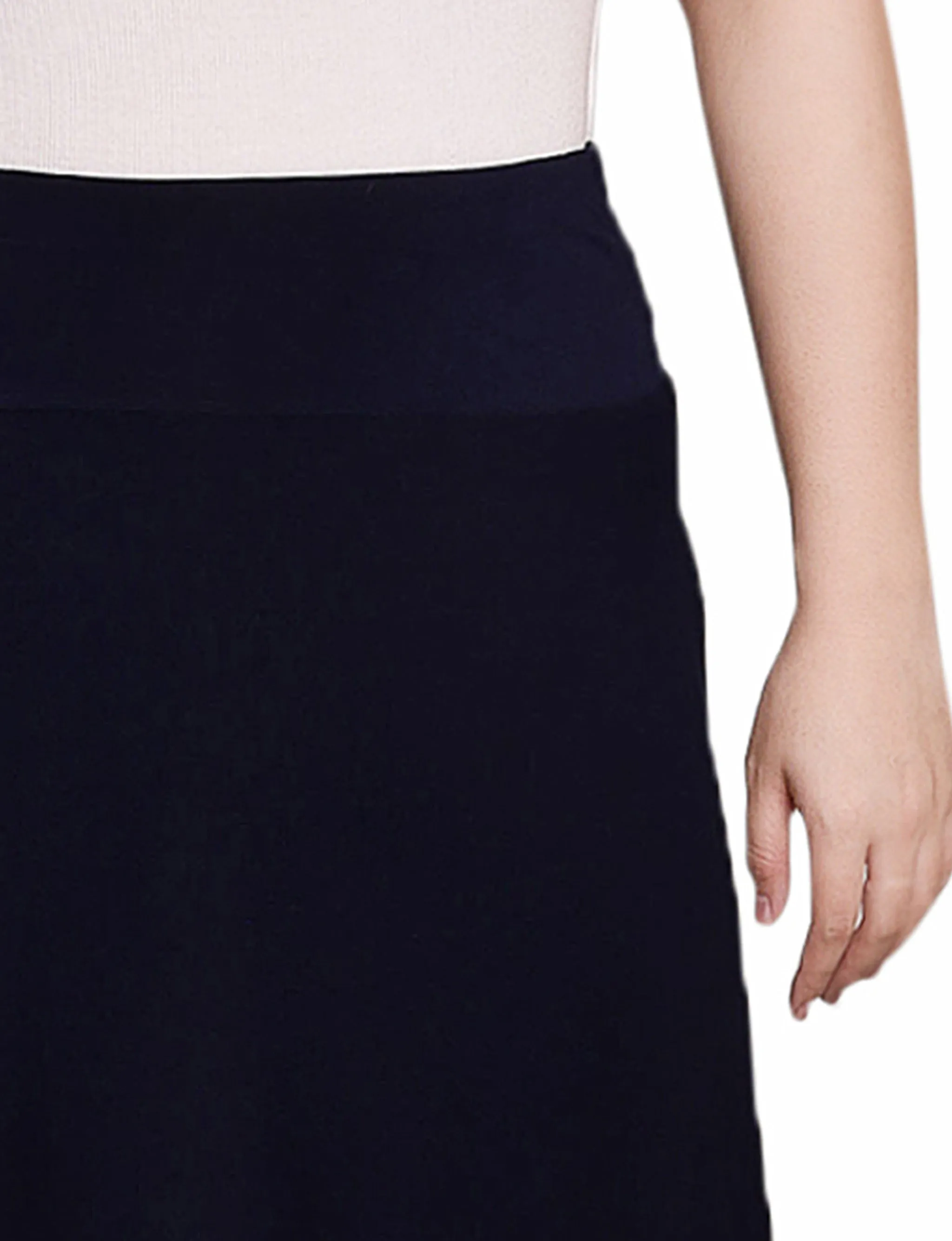 Navy Wide Yoked Maxi Skirt - Petite sold by Dress Barn product image thumbnail 3