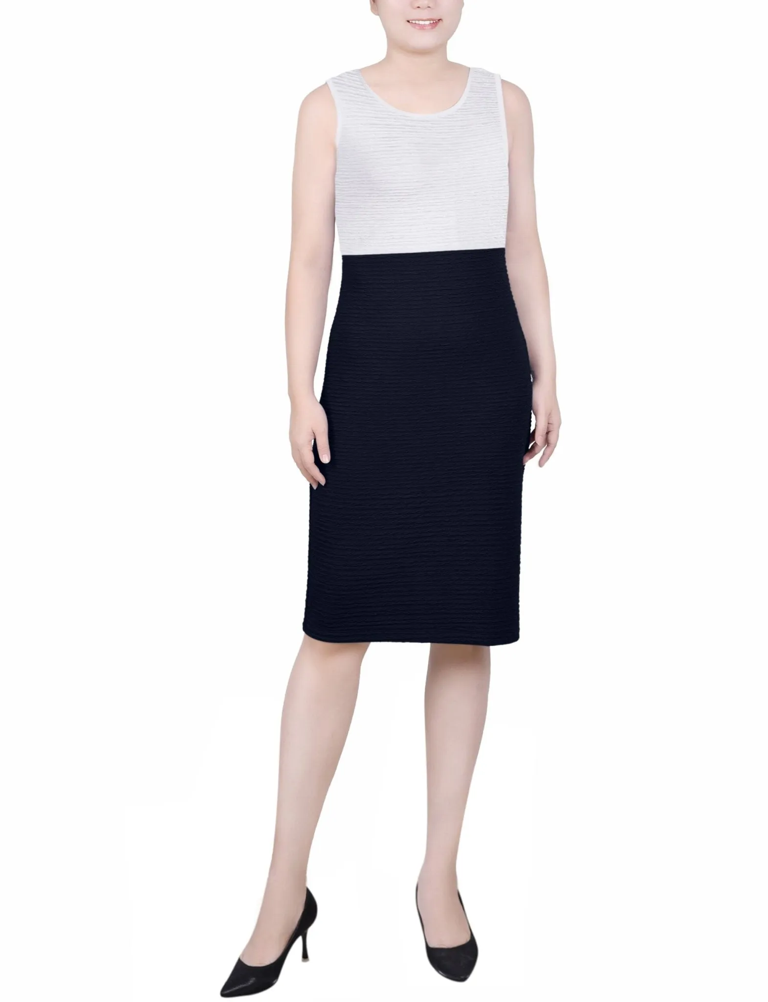 Navy 2 Piece Colorblocked Dress Set - Petite sold by Dress Barn product image thumbnail 4