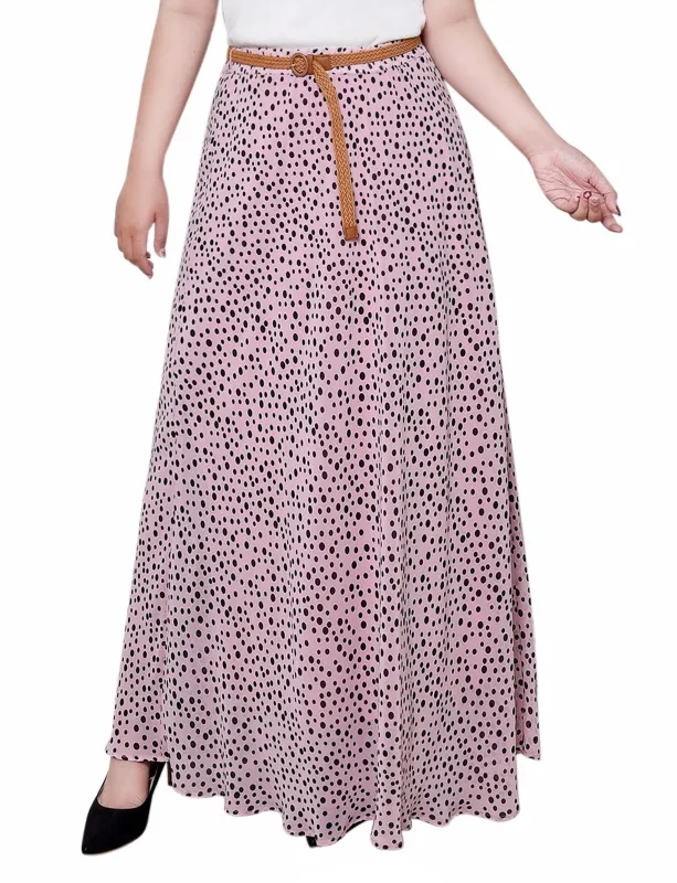 Mellow Rose Icemoon Chiffon Maxi Skirt - Plus sold by Dress Barn