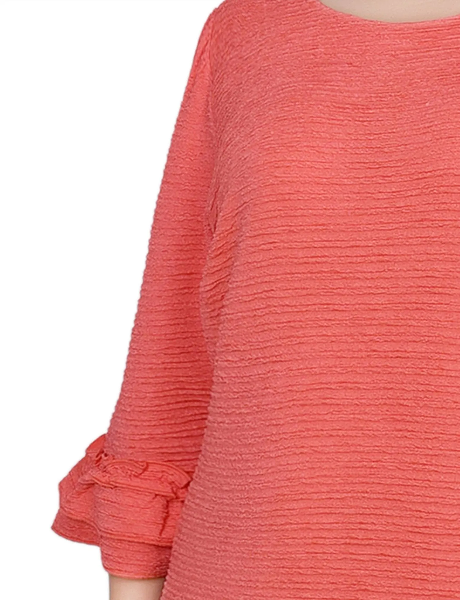 Coral 3/4 Sleeve Textured Knit Dress - Plus sold by Dress Barn product image thumbnail 4