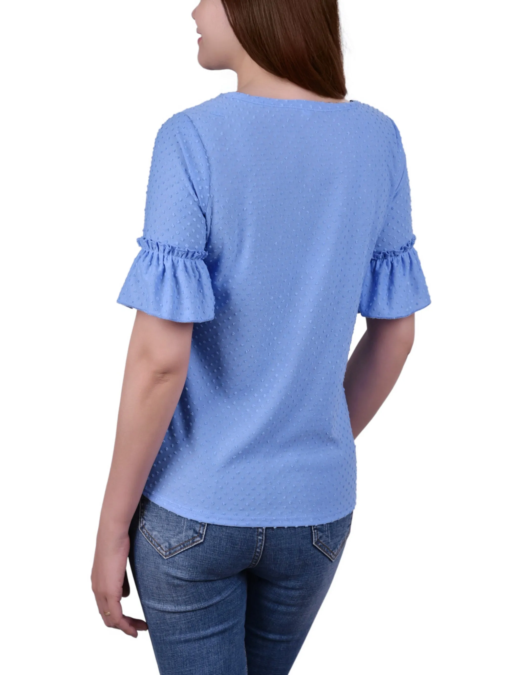 Corn Flower Bell Sleeve Top - Petite sold by Dress Barn product image thumbnail 3