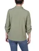 Oil Green 3/4 Sleeve Roll Tab Blouse sold by Dress Barn