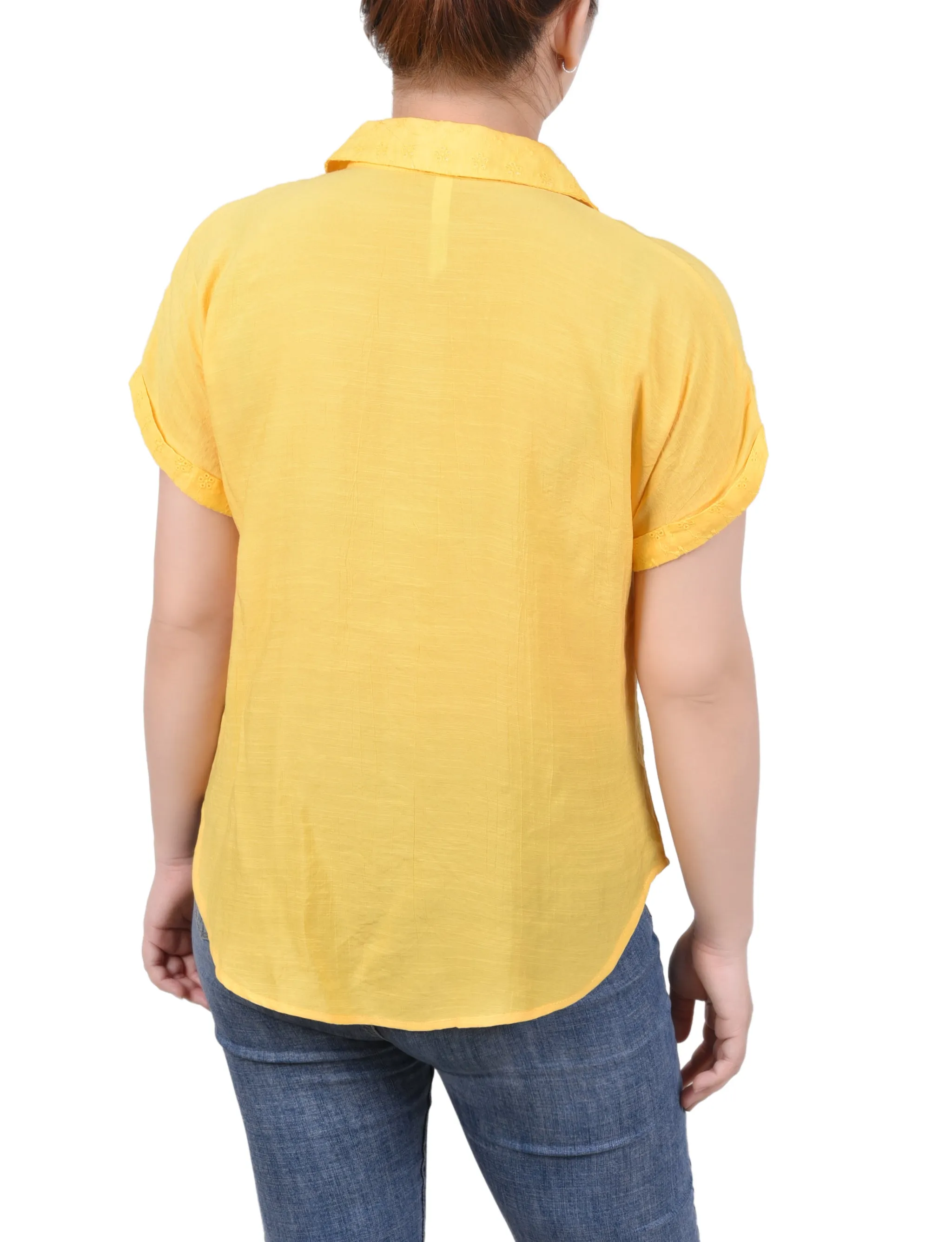 Samoan Sun Short Extended Sleeve Blouse sold by Dress Barn product image thumbnail 4