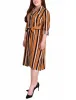 Yellow 3/4 Roll Tab Sleeve Belted Shirtdress - Plus Size sold by Dress Barn