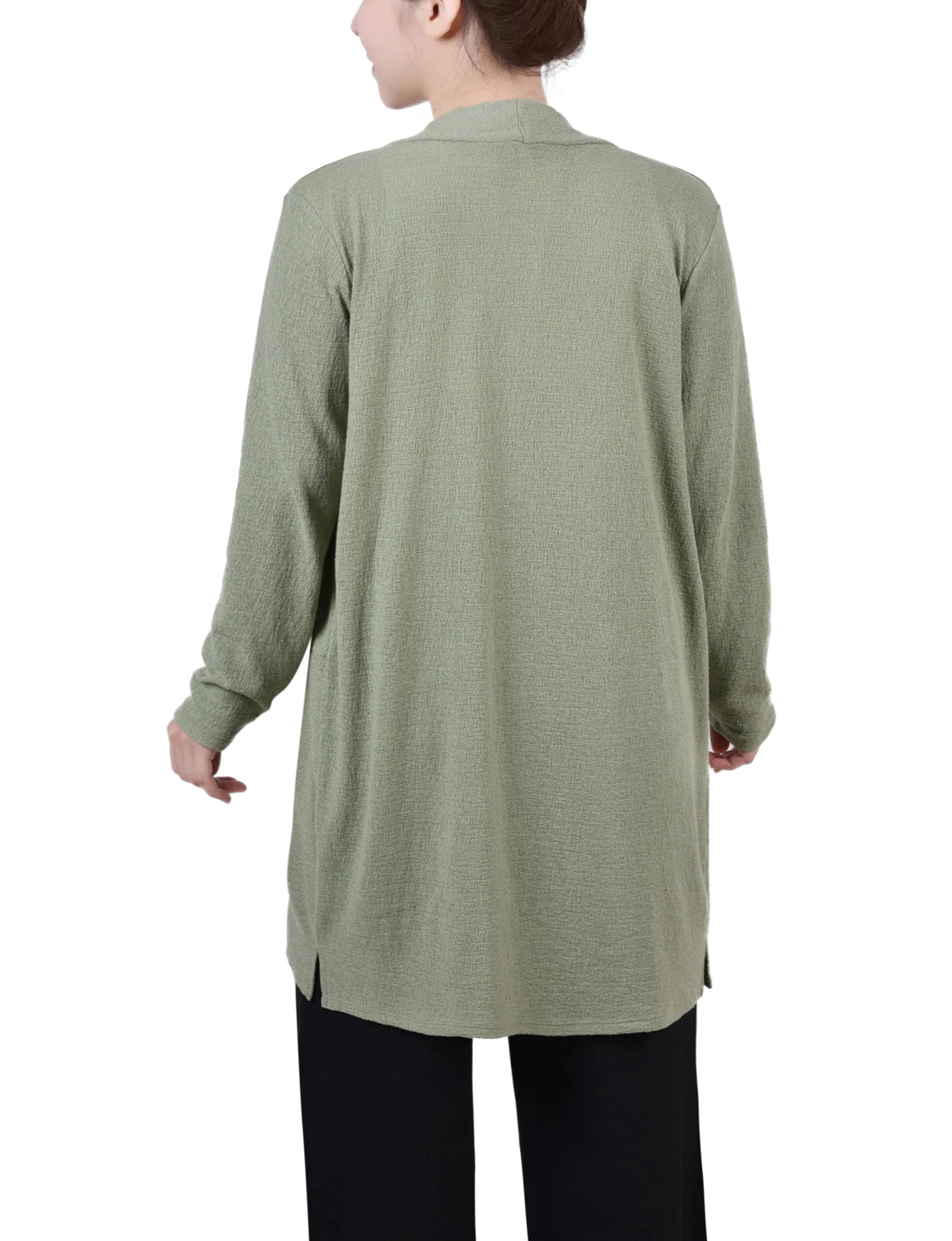Sage Knee Length Cardigan - Petite sold by Dress Barn product image thumbnail 4