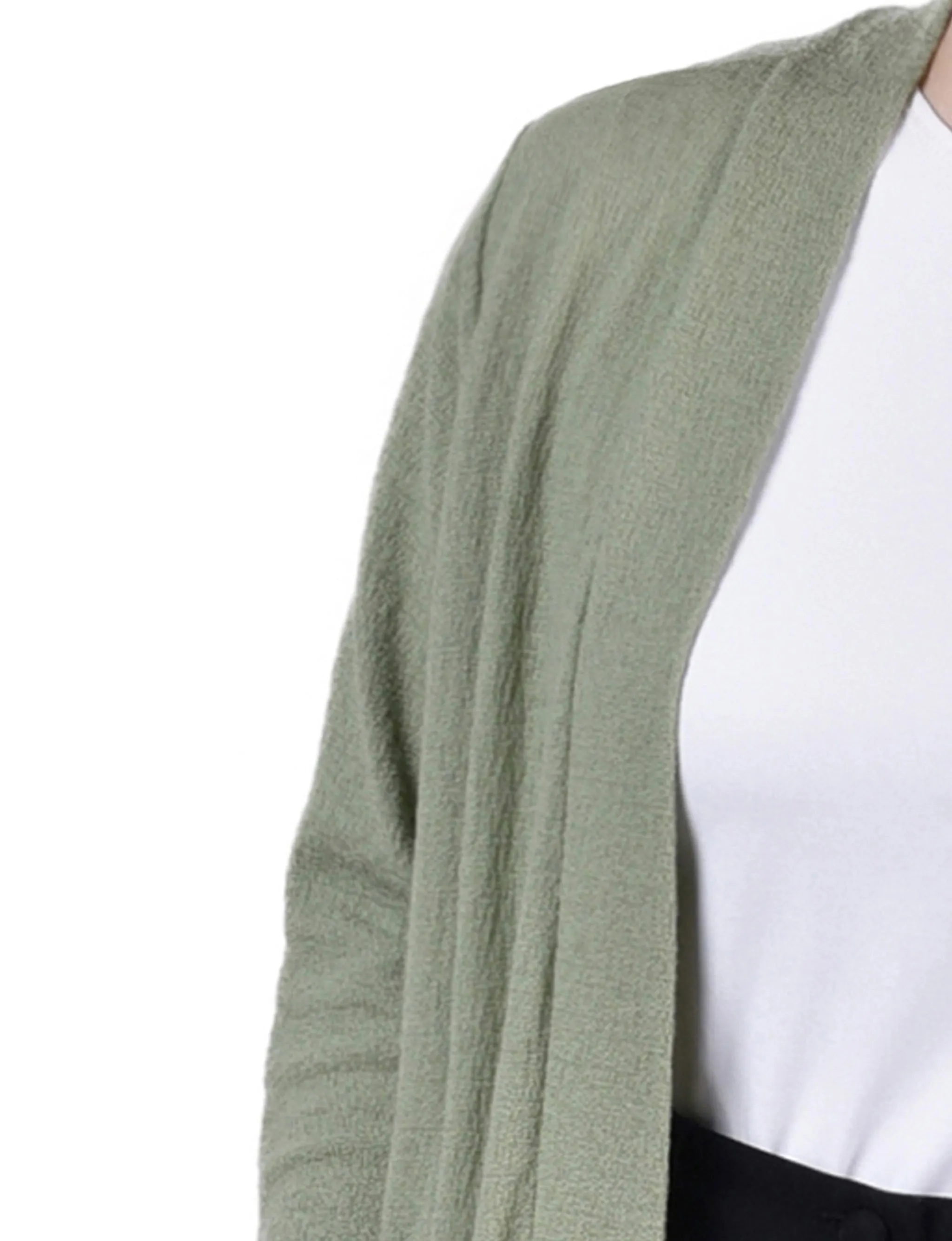 Sage Knee Length Cardigan - Petite sold by Dress Barn product image thumbnail 3