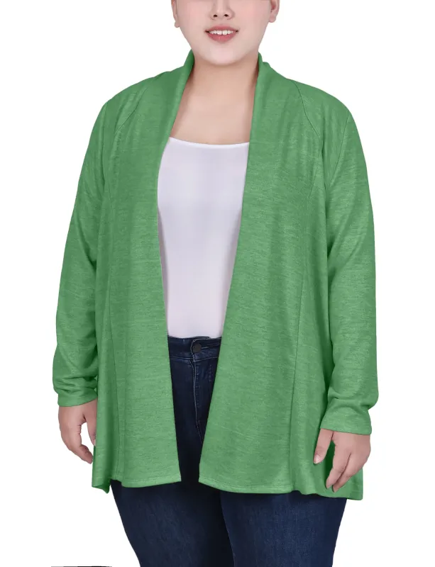 Zephyr Green Long Sleeve Cardigan - Plus sold by Dress Barn