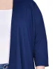 Dark Navy 3/4 Sleeve Solid Cardigan - Plus sold by Dress Barn