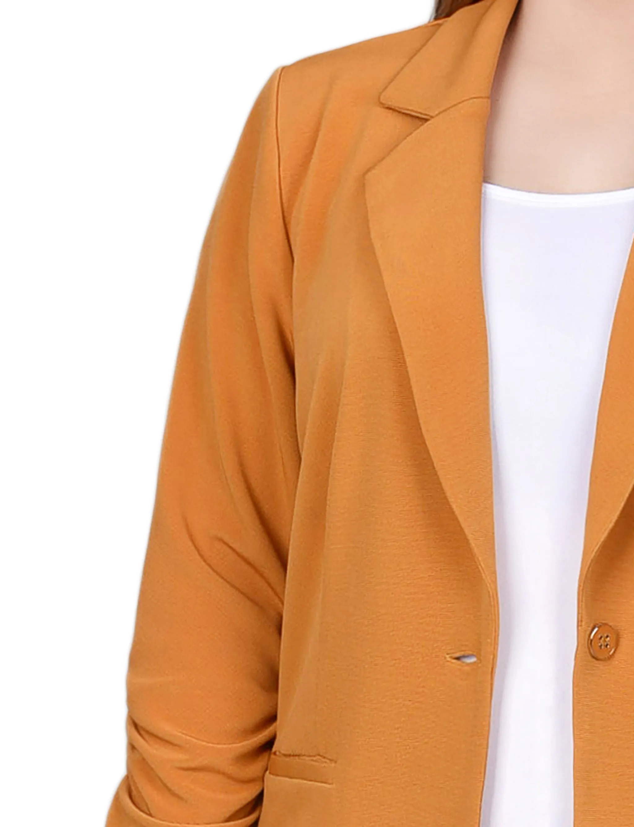 Saffron Long Sleeve Scuba Crepe Jacket - Plus sold by Dress Barn product image thumbnail 3