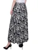 Black White Floral Ring Detail Midi-Length Skirt sold by Dress Barn