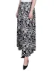 Black White Floral Ring Detail Midi-Length Skirt sold by Dress Barn