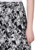 Black White Floral Ring Detail Midi-Length Skirt sold by Dress Barn