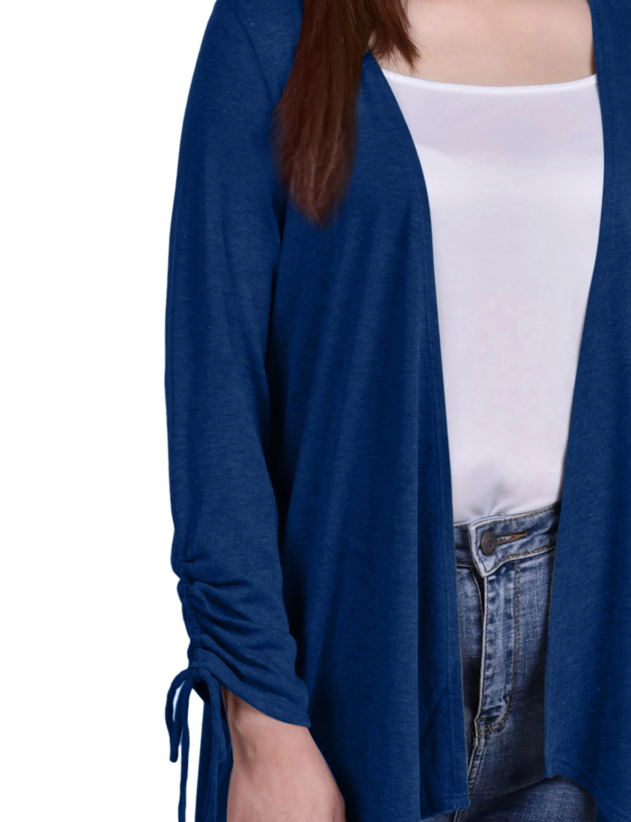 Peacock Long Sleeve Hi Lo Hem Cardigan sold by Dress Barn product image thumbnail 2