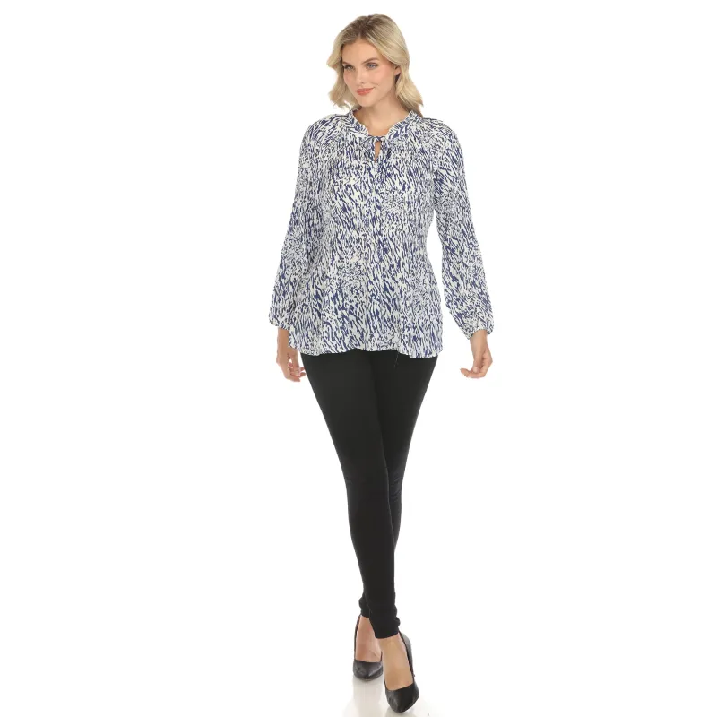 Women's Printed Peasant Blouse sold by Dress Barn