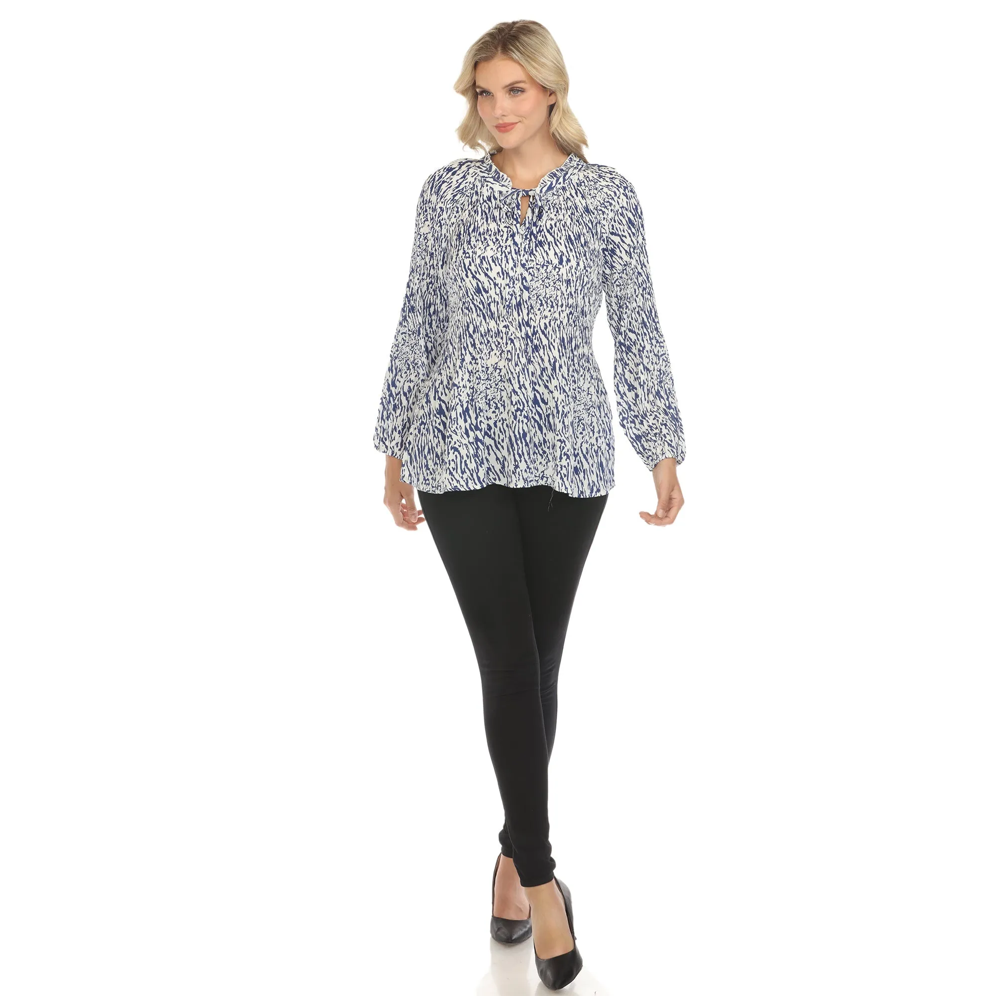 Women's Printed Peasant Blouse sold by Dress Barn