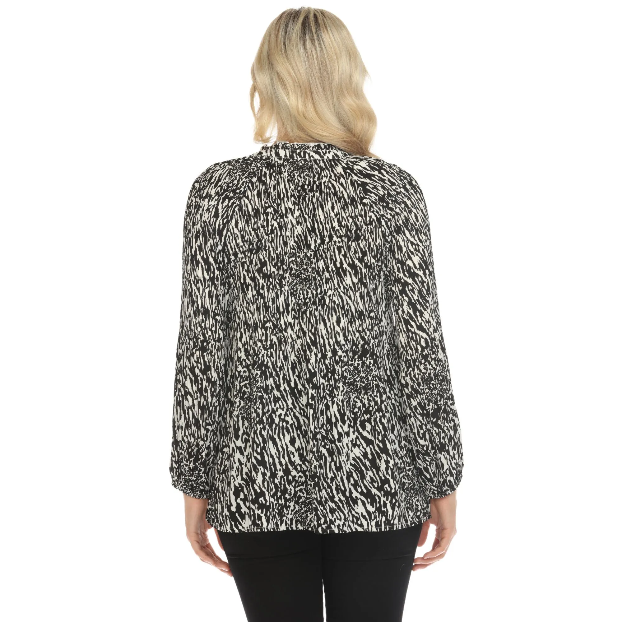 Women's Printed Peasant Blouse sold by Dress Barn product image thumbnail 4