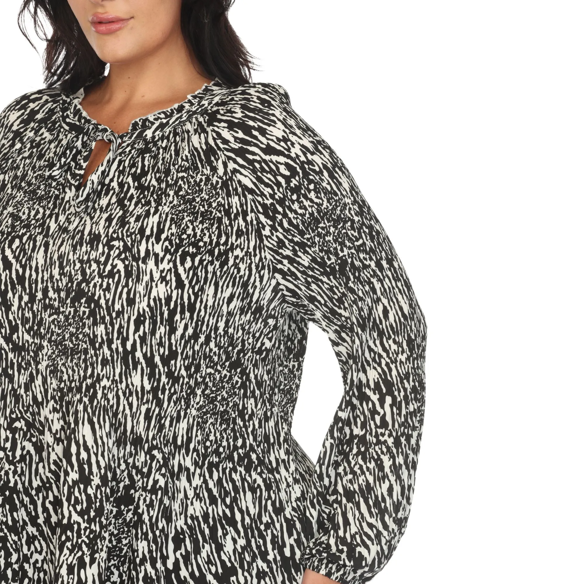 Women's Printed Peasant Blouse - Plus sold by Dress Barn product image thumbnail 5