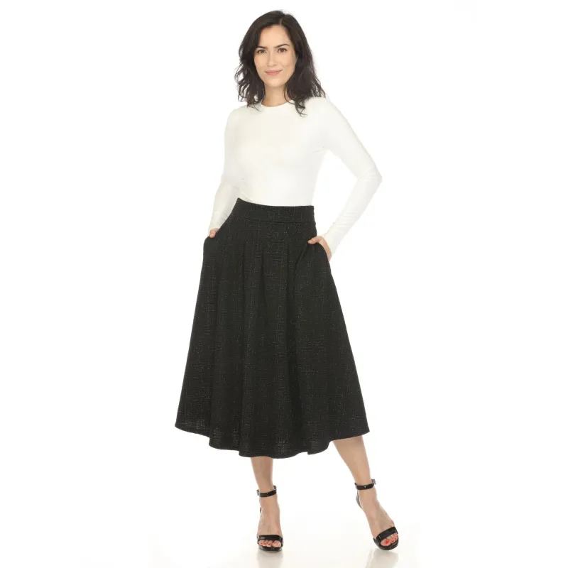 Women's Flared Tweed Skirt sold by Dress Barn