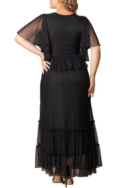 Graceful Tiered Mesh Gown - Plus sold by Dress Barn product image thumbnail 2