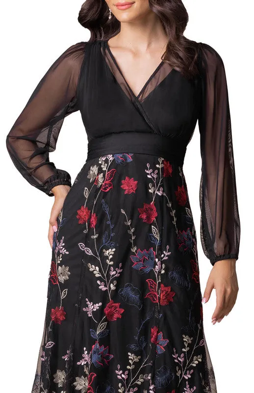 Isabella Embroidered Mesh Gown sold by Dress Barn product image thumbnail 3