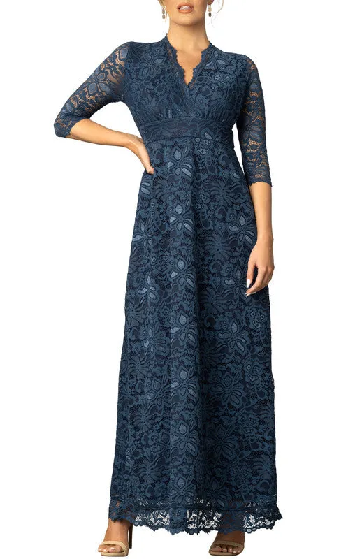 Maria Lace Evening Gown - Nocturnal Navy sold by Dress Barn