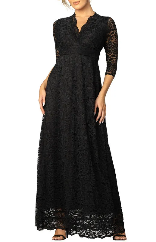 Maria Lace Evening Gown - Onyx sold by Dress Barn