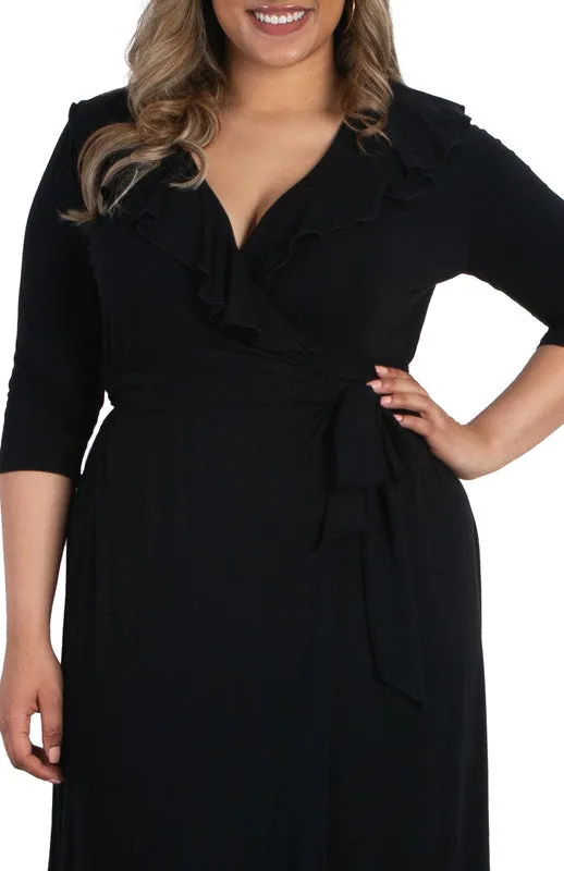 Maritime Maxi Dress - Black Noir - Plus sold by Dress Barn product image thumbnail 3