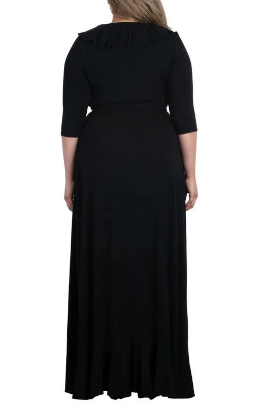 Maritime Maxi Dress - Black Noir - Plus sold by Dress Barn product image thumbnail 2