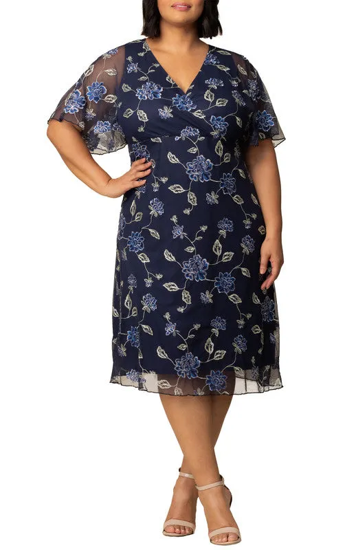 Sonnet Embroidered Cocktail Dress - Plus sold by Dress Barn