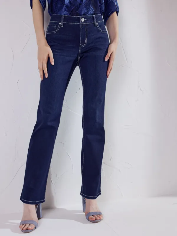 Signature 5 Pocket Bootcut Jean With Bling Back Pocket sold by Dress Barn