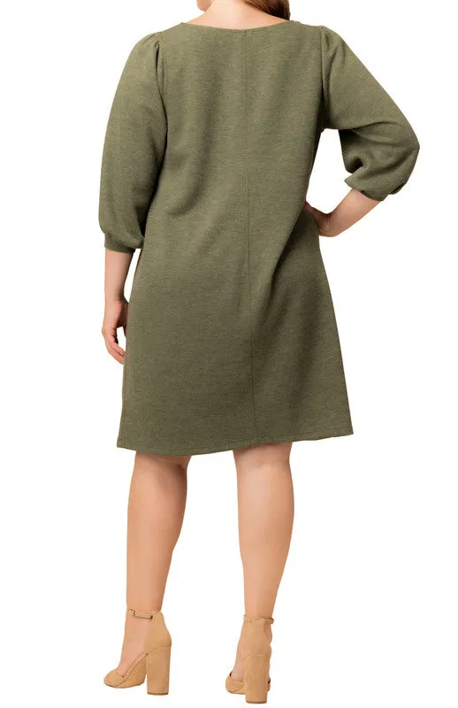 Madison Sweater Knit Shift Dress - Plus sold by Dress Barn product image thumbnail 5