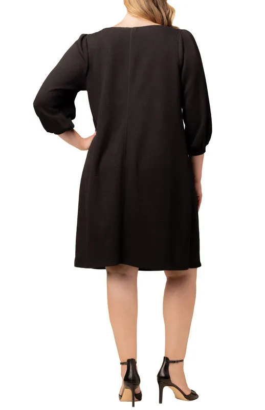 Madison Sweater Knit Shift Dress - Plus sold by Dress Barn product image thumbnail 2
