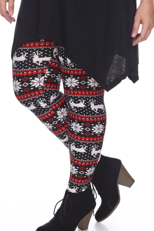 Printed Leggings - Plus sold by Dress Barn